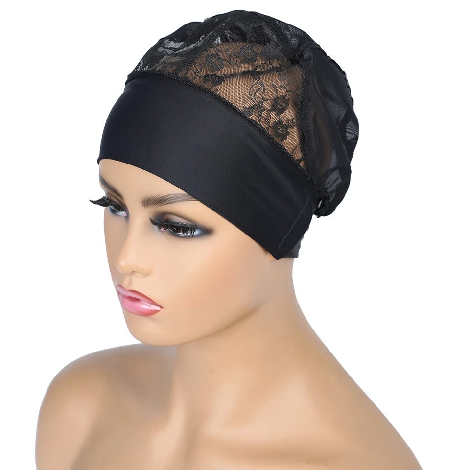 Wig Cap for Headband Wig 1 PCS For Edges Wig Net Cap Weaving Caps Headwrap Wigs Caps For Making Wigs With Adjustable Band - 我的商店
