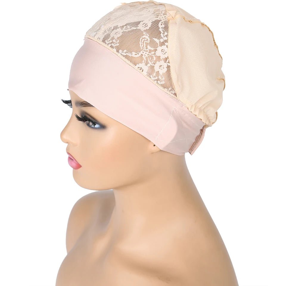 Wig Cap for Headband Wig 1 PCS For Edges Wig Net Cap Weaving Caps Headwrap Wigs Caps For Making Wigs With Adjustable Band - 我的商店